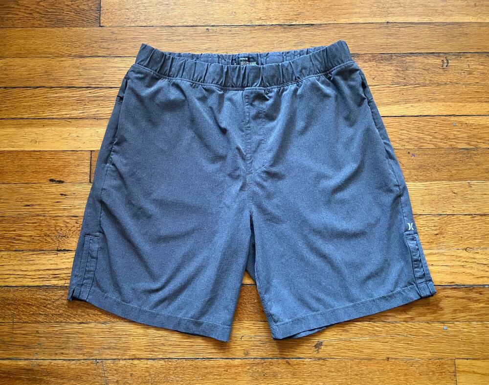 HURLEY Gray Pull Up Casual Shorts Mens sz L